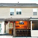 Tropical Oasis With Tiki Bar, Firepit, Seasonal Pool