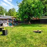 Uptown Oasis, Hot Tub, Swing Chairs, Fire Pit, Gazebo