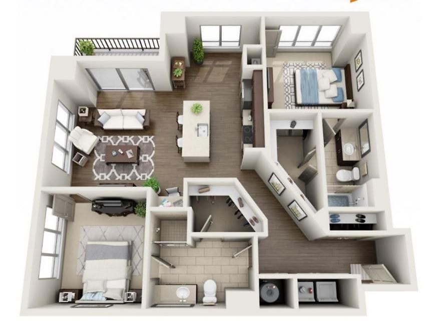2br Fully Furnished Uptown - Boa Stadium Apts
