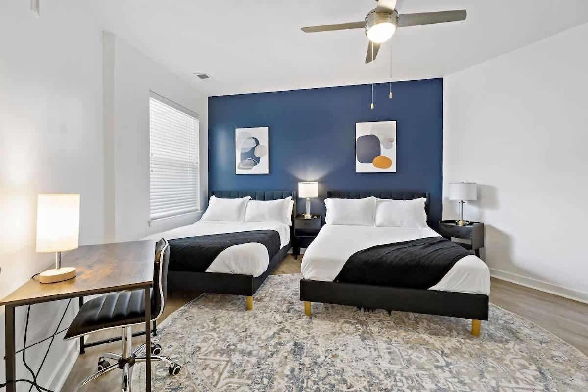 Luxe 1bd - 5 Min Dt, Gym, Parking, W-d - Sleeps 6 *