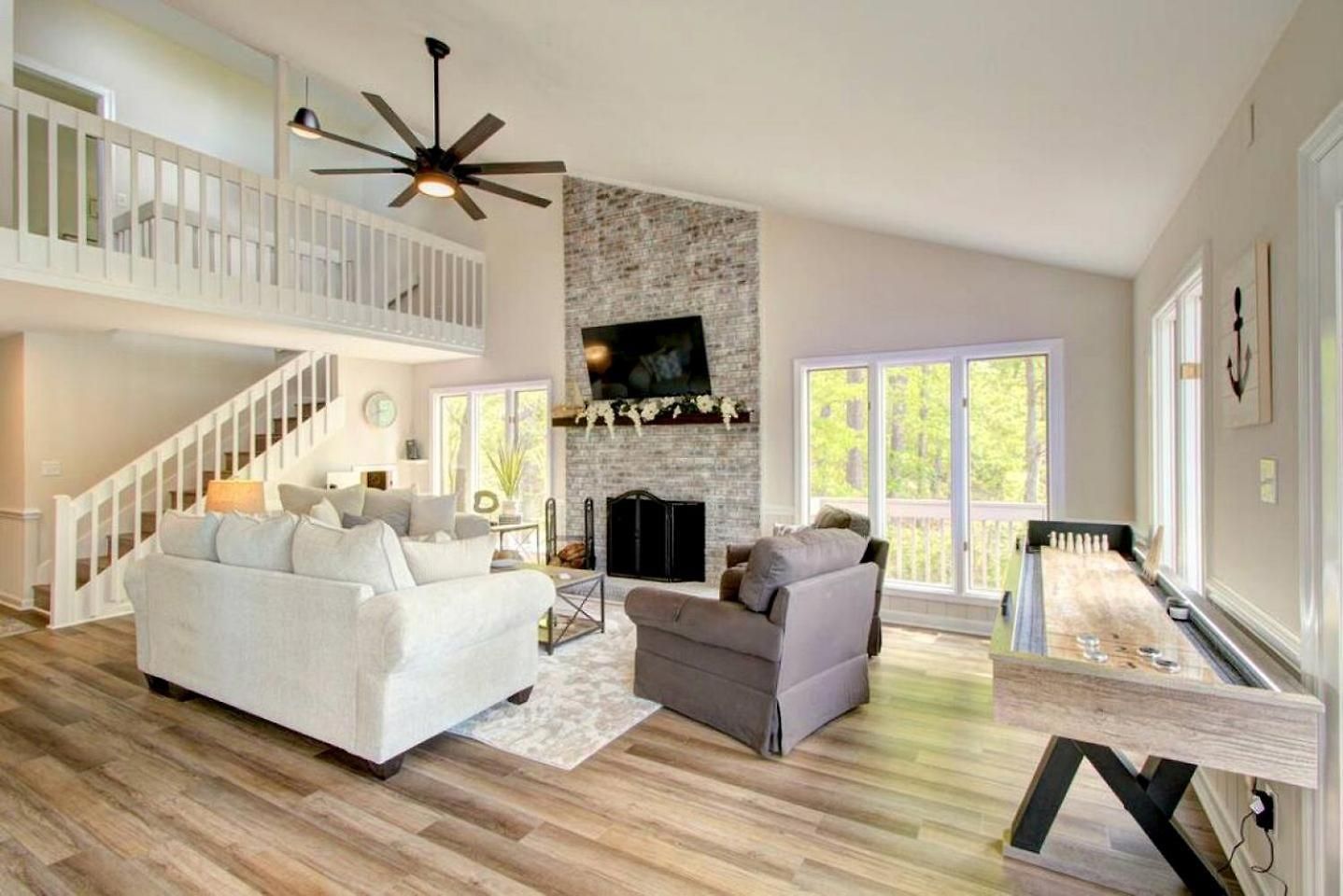 Embrace Nature In Lakefront With Fire Pit In Charlotte, North Carolina