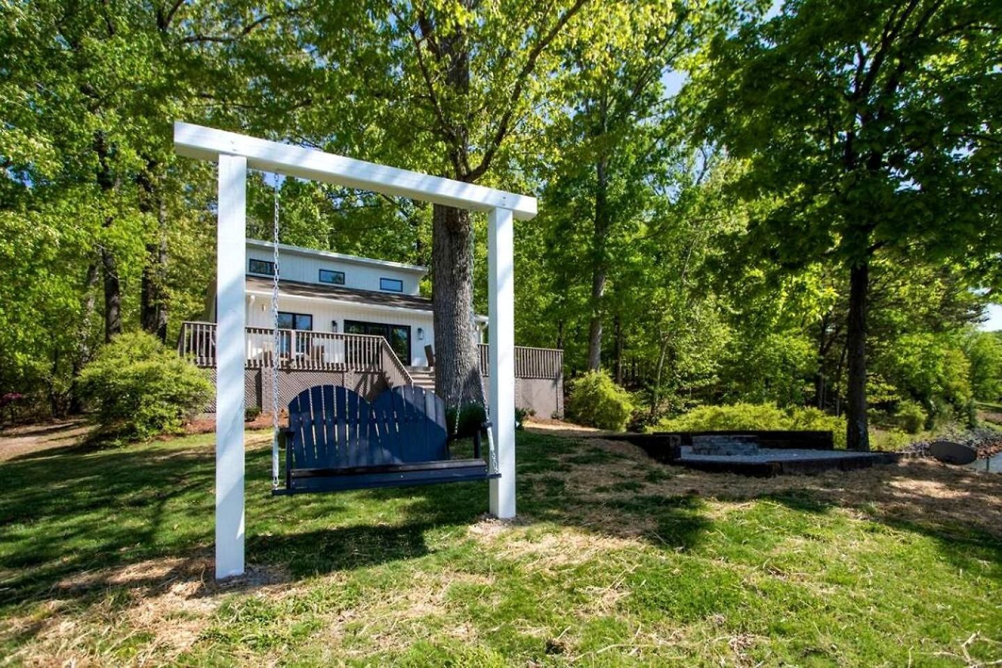 Embrace Nature In Lakefront With Fire Pit In Charlotte, North Carolina