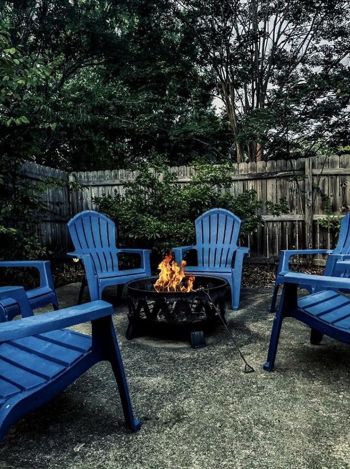 Family With Outdoor Living Areas And Foosball Table In Nc Charlotte