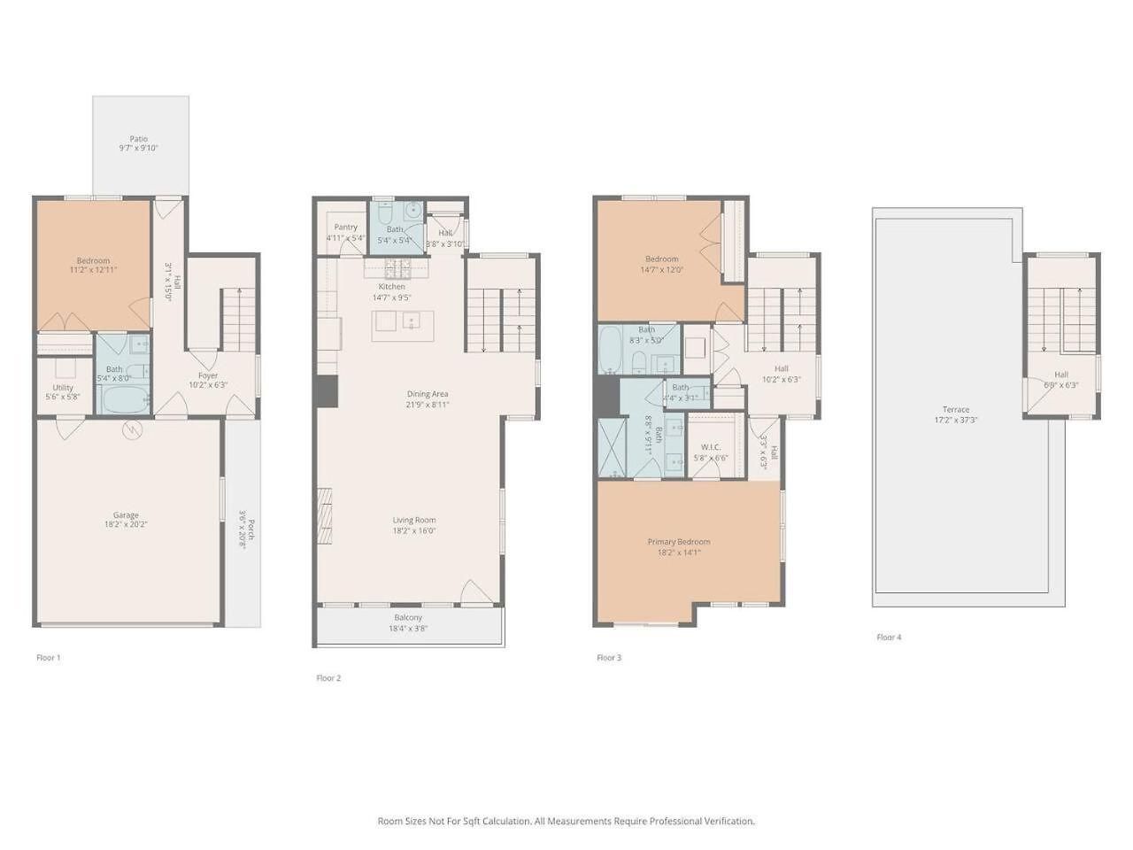 Holiday home Modern 4-story 3-br Townhome With Rooftop Lounge Charlotte