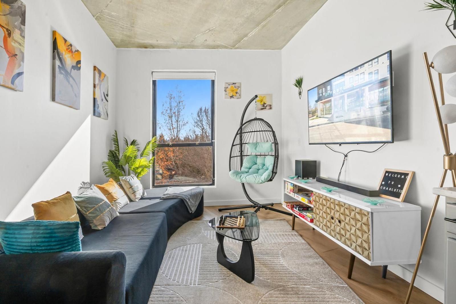 Luxury 2br South End Uptown Charlotte, Walkable, Gym, Washer & Dryer Apartment Charlotte