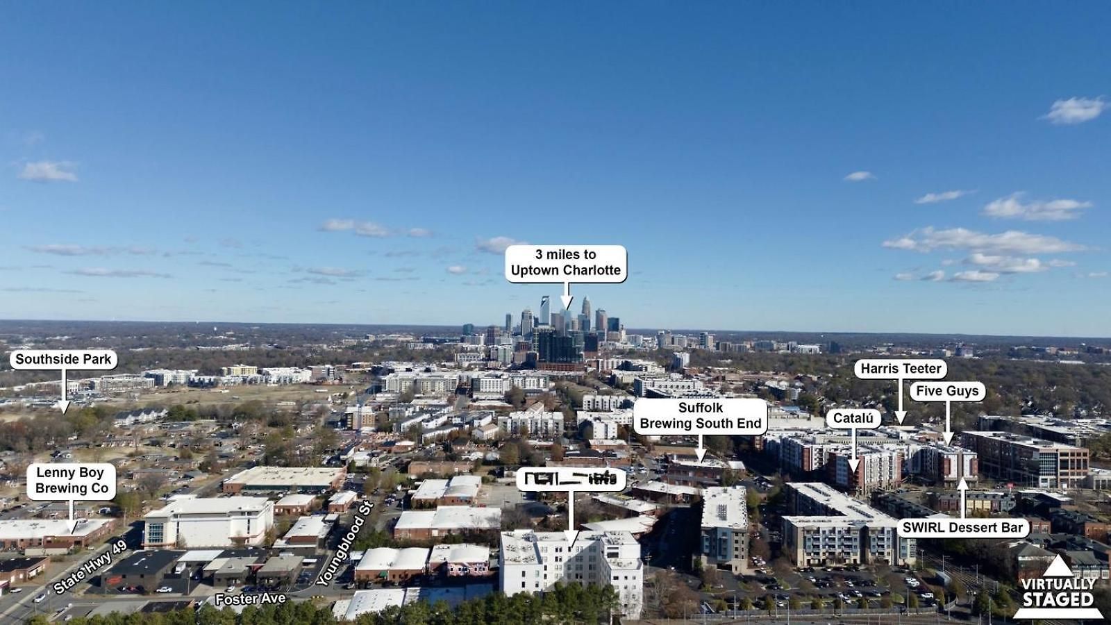 Apartment Luxury 2br South End Uptown Charlotte, Walkable, Gym, Washer & Dryer Charlotte