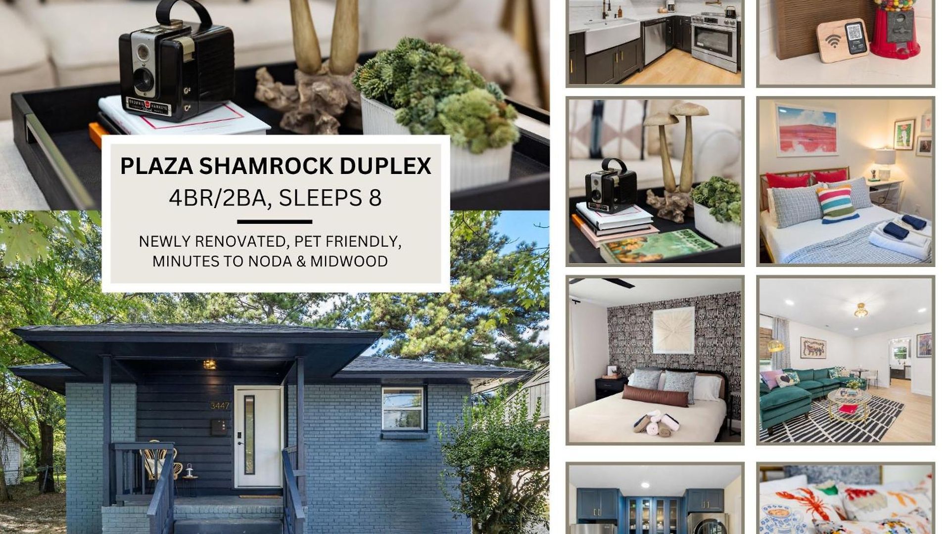 *now Available!* Renovated Plaza Shamrock Duplex Holiday home *