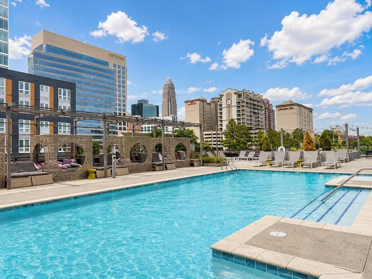 Apartment Luxury Uptown 2br Rooftop Pool Gym & Skyline Views Charlotte