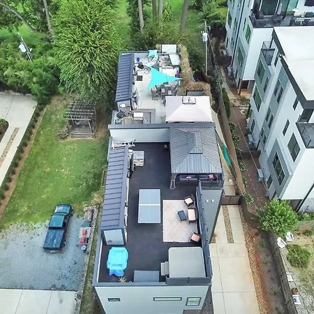 Views Rooftop Hot Tub & Short Walk To Stadium Villa Charlotte