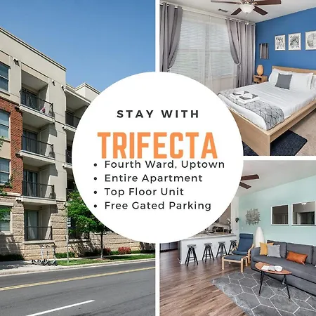 Uptown 4th Ward Luxury Year-round Pool Apartment