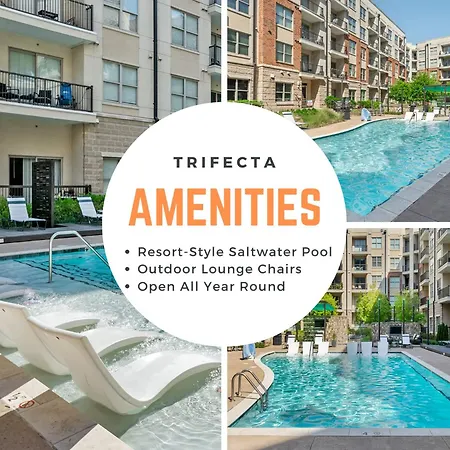 Uptown 4th Ward Luxury Year-round Pool Apartment *