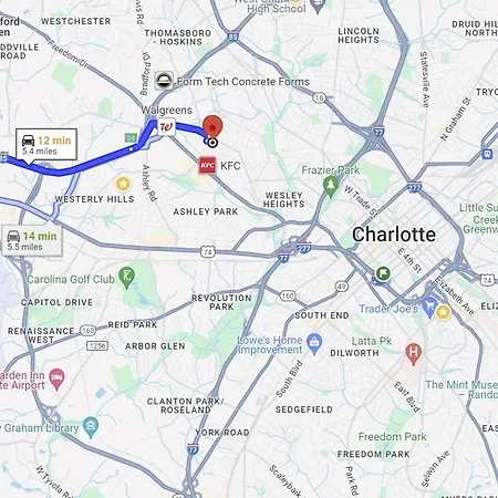 Plaid Pad - Stylish Retreat 12 Min To Airport & Downtown Charlotte