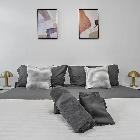 Apartment Beautiful Blue Spacious Free Parking View Gym Charlotte