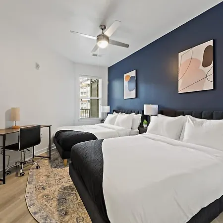 Unique 1bd - 5 Min Dt, Gym, Parking, W-d - Sleeps 6