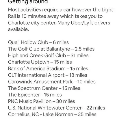 Disconnect At With Great Surroundings In Charlotte, North Carolina Charlotte