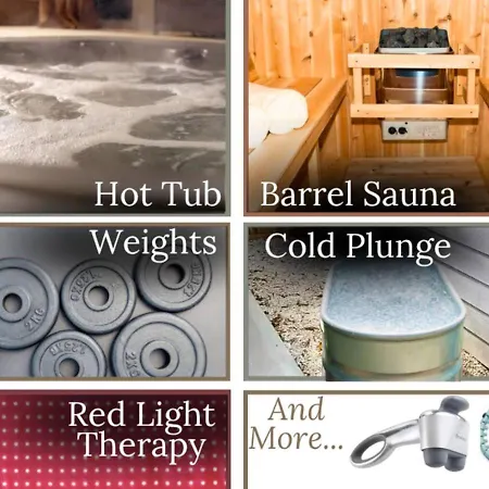 Apartment Venetian Beds, Outdoor Barrel Sauna, Hot Tub, Cold Plunge *