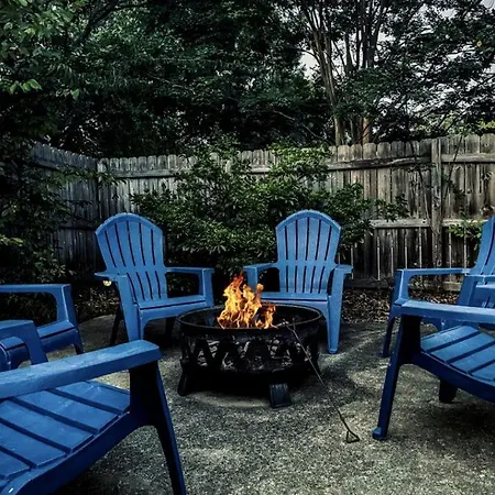 Family With Outdoor Living Areas And Foosball Table In Nc Charlotte