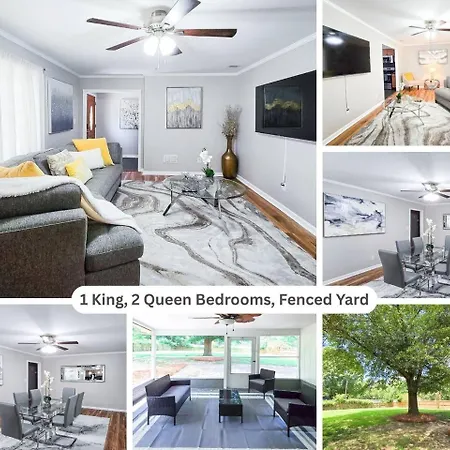 3br | King+2q | 75”tv | Matthews Holiday home Charlotte