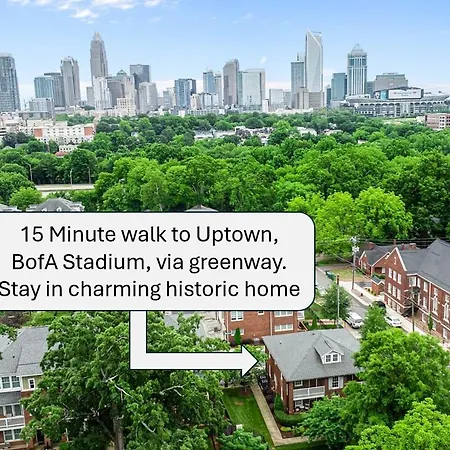 Walk To Uptown, Bofa Stadium, Beautiful Neighborhood Apartment *