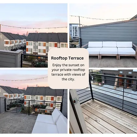 Holiday home Qc Rooftop Retreat | Rooftop | Garage | Dog Park