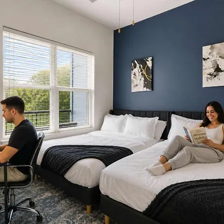 Apartment Urban Comfort 1bd Sleeps 6 Dt 5 Min Gym & Parking