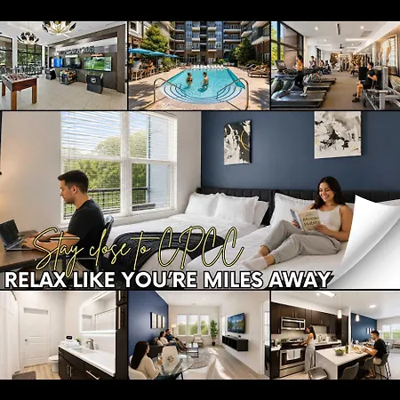 Urban Comfort 1bd Sleeps 6 Dt 5 Min Gym & Parking Charlotte