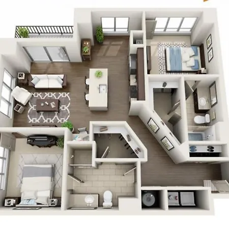 Uptown Fully Furnished 2br Apts * Charlotte