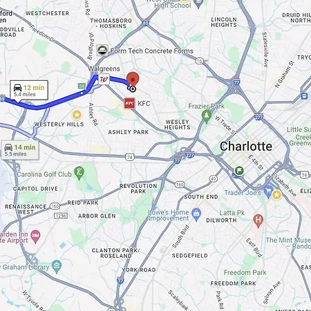 Apartment Two Side-by-side 1-bedroom Duplex Units Charlotte