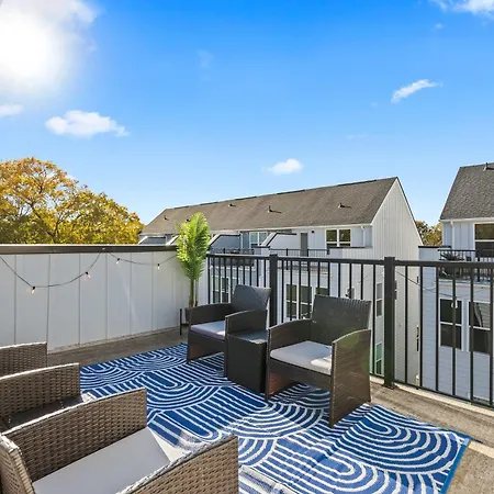 3br Townhouse King Bed Rooftop Uptown Clt Holiday home