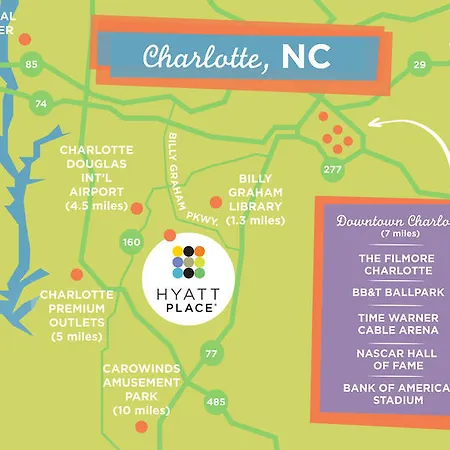 Hyatt Place Airport Billy Graham Parkway 3* Charlotte