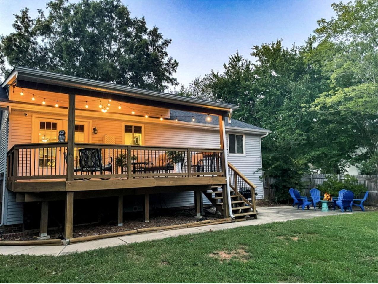 Family With Outdoor Living Areas And Foosball Table In Nc *