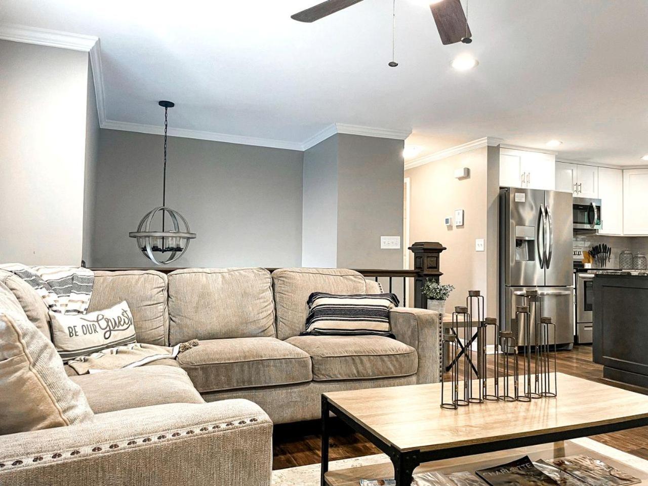 Family With Outdoor Living Areas And Foosball Table In Nc Charlotte