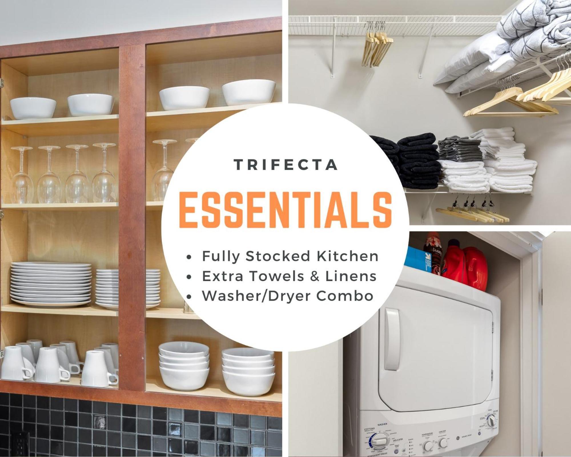 Apartment Trifecta Spacious & Beautiful Wifi Superhost *